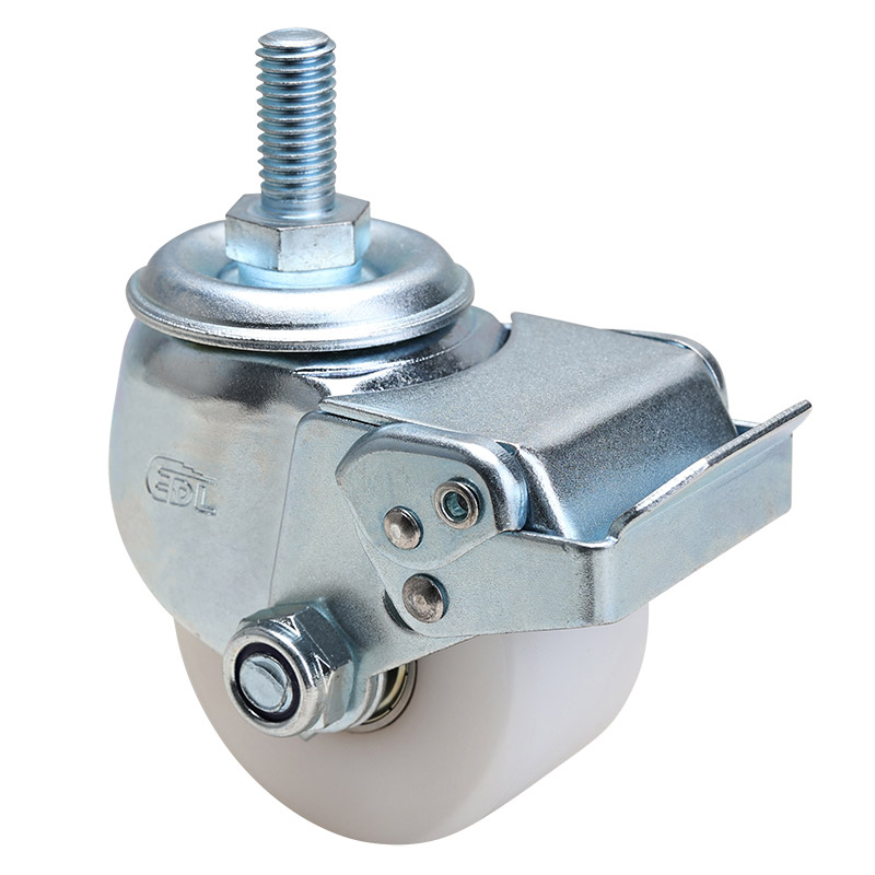 EDL Low Gravity 2.5"300kg Threaded Brake MC(PA) Machine Caster M411425E-M4125-26