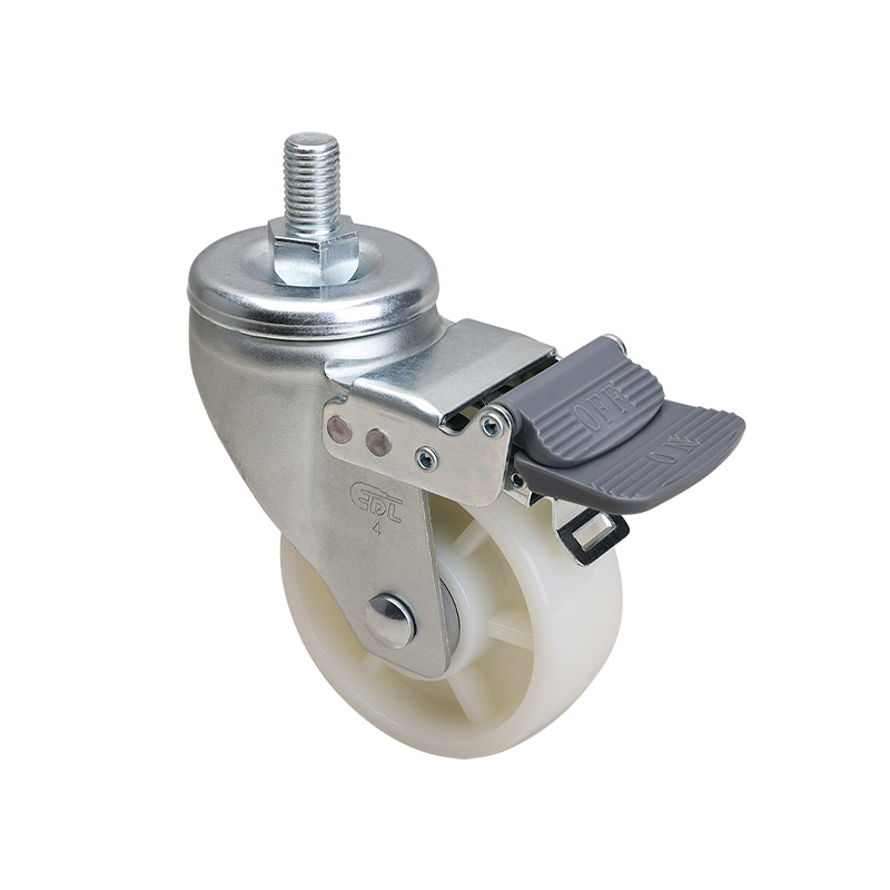 EDL Medium 4" 250kg Threaded Brake TPA Caster 66144H-664-26