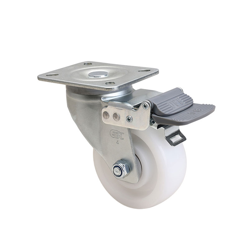 EDL Medium 4" 200kg Plate Brake PO Caster 66124H-664-06