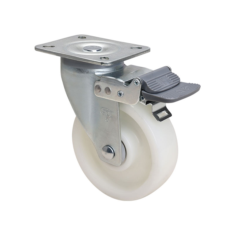 EDL Medium 5" 200kg Plate Brake PO Caster 66125H-665-06